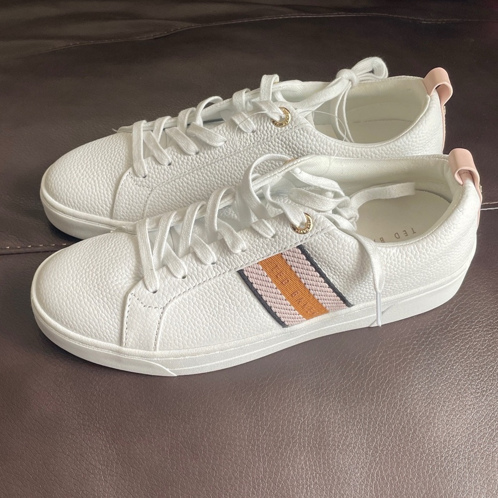 Ted Baker White Leather Sneakers